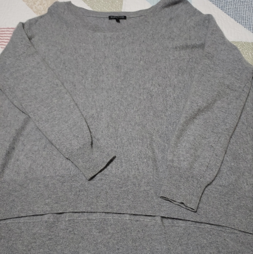Eileen Fisher Gray Cashmere Sweater